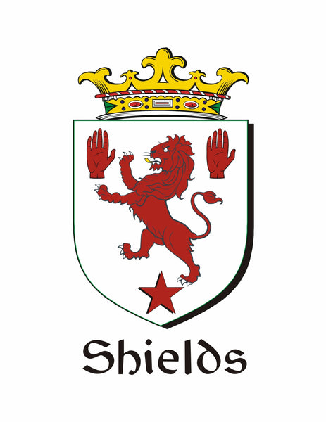 Shields Irish Coat of Arms Disk Bow Brooch