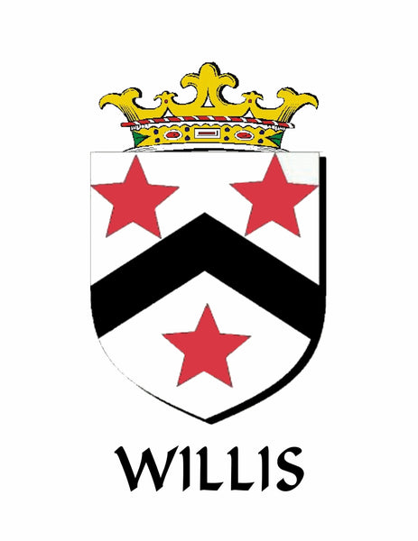 Willis Irish Coat of Arms Disk Bow Brooch