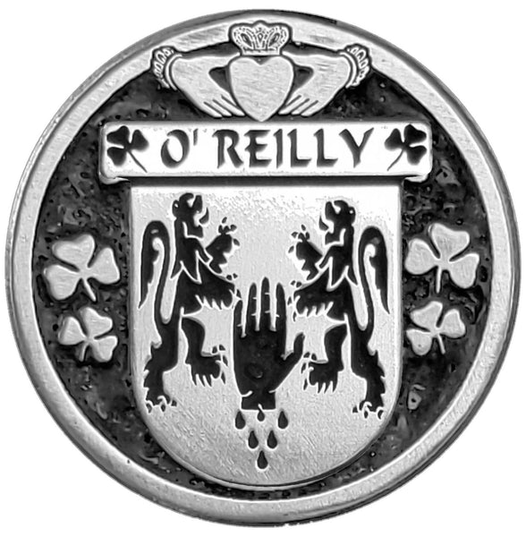 O'Reilly Irish Coat of Arms Celtic Cross Bow Brooch