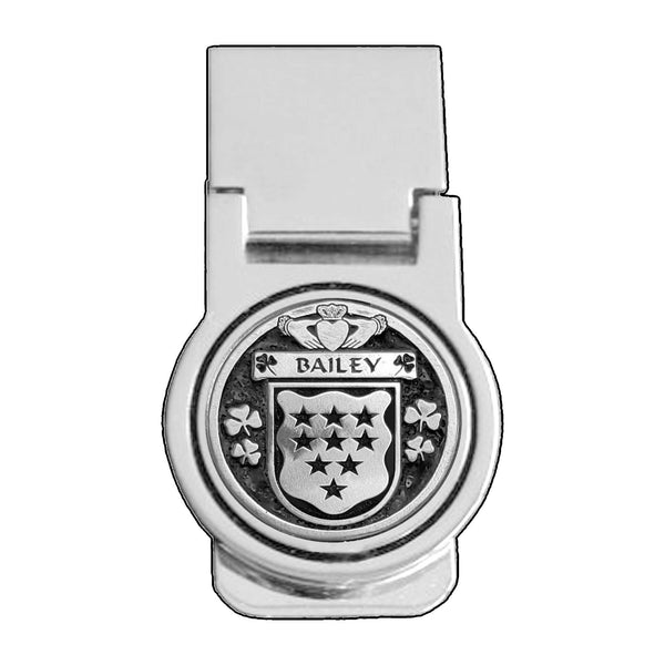 Bailey Irish Disk Coat of Arms Round Money Clip
