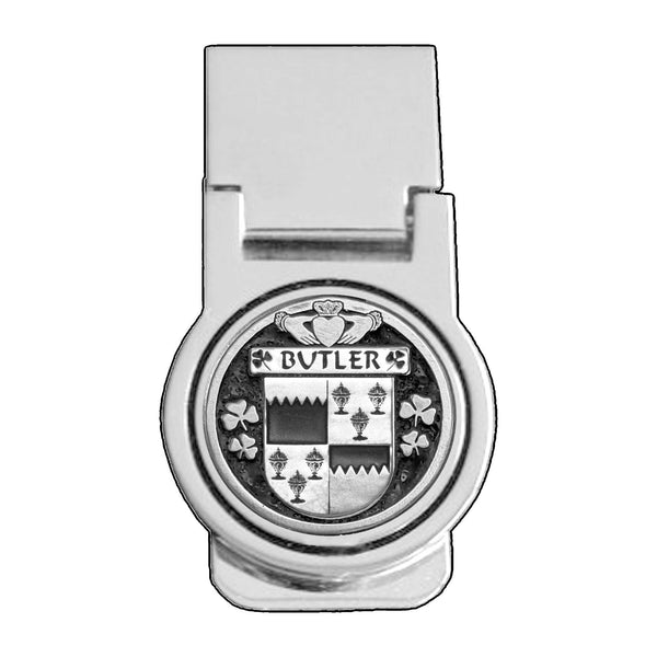 Butler Irish Disk Coat of Arms Round Money Clip