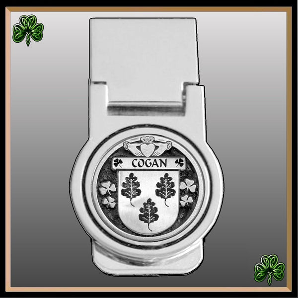 Cogan Irish Disk Coat of Arms Round Money Clip