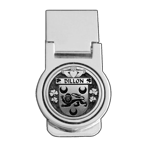 Dillon Irish Disk Coat of Arms Round Money Clip