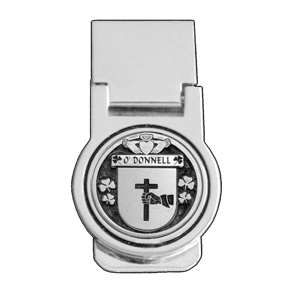 O'Donnell Irish Disk Coat of Arms Round Money Clip