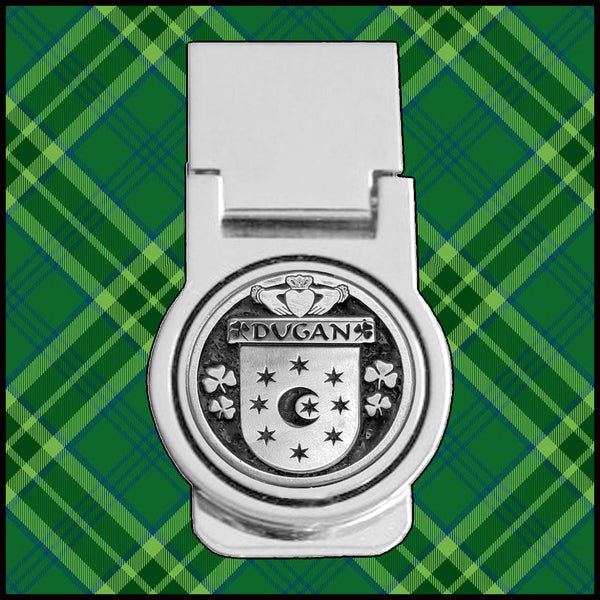 Dugan Irish Disk Coat of Arms Round Money Clip
