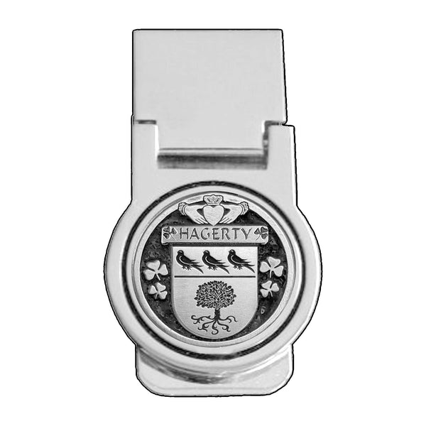 Hagerty Irish Disk Coat of Arms Round Money Clip