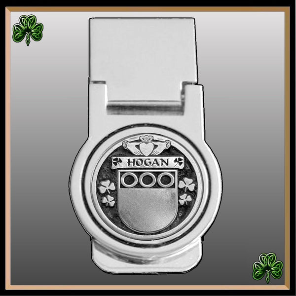 Hogan Irish Disk Coat of Arms Round Money Clip