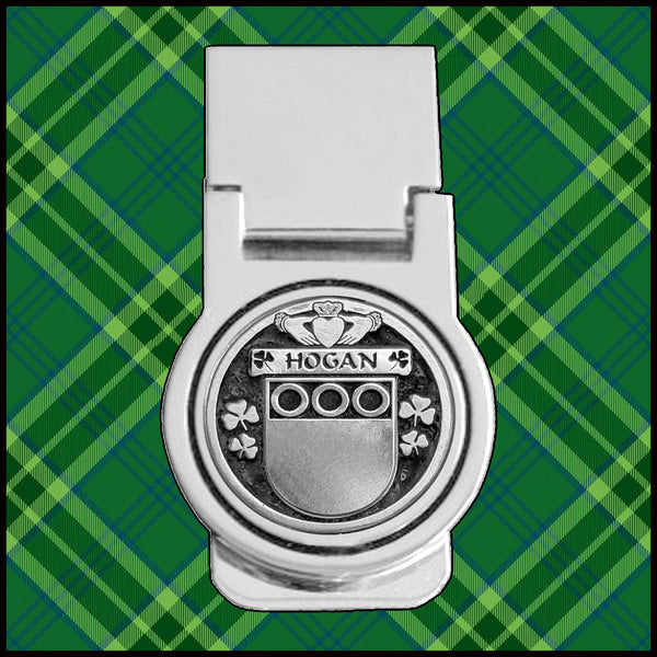 Hogan Irish Disk Coat of Arms Round Money Clip