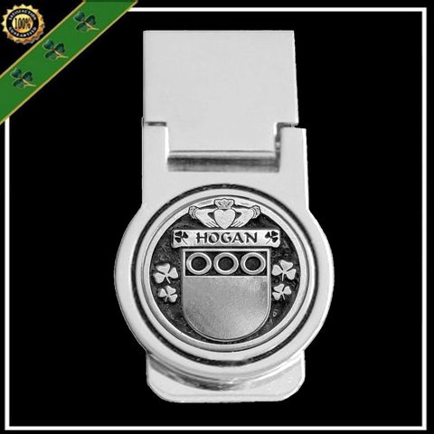 Hogan Irish Disk Coat of Arms Round Money Clip