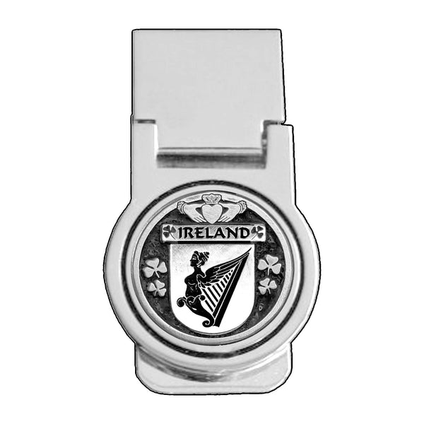 Ireland Irish Disk Coat of Arms Round Money Clip