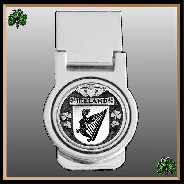Ireland Irish Disk Coat of Arms Round Money Clip