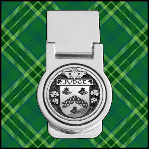 Judge Irish Disk Coat of Arms Round Money Clip