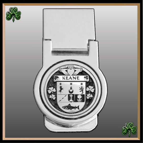 Keane Irish Disk Coat of Arms Round Money Clip