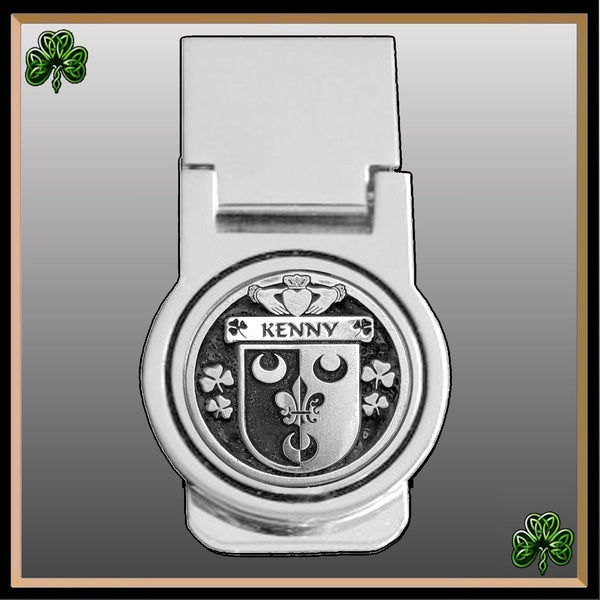 Kenny Irish Disk Coat of Arms Round Money Clip