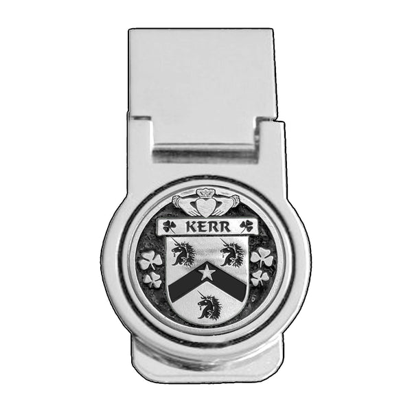 Kerr Irish Disk Coat of Arms Round Money Clip