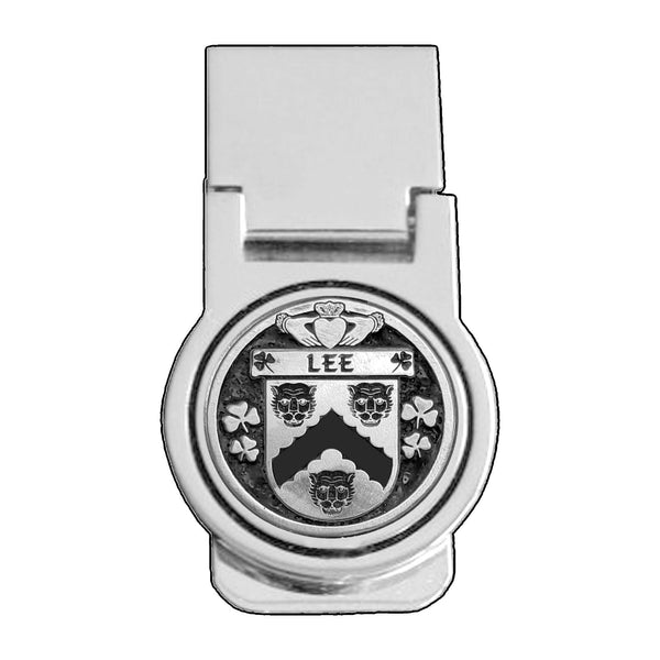 Lee Irish Disk Coat of Arms Round Money Clip