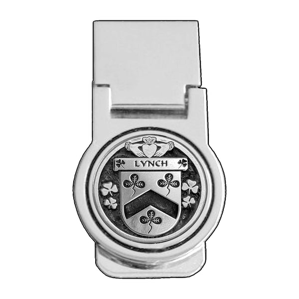 Lynch Irish Disk Coat of Arms Round Money Clip