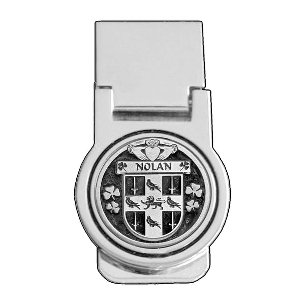 Nolan Irish Disk Coat of Arms Round Money Clip
