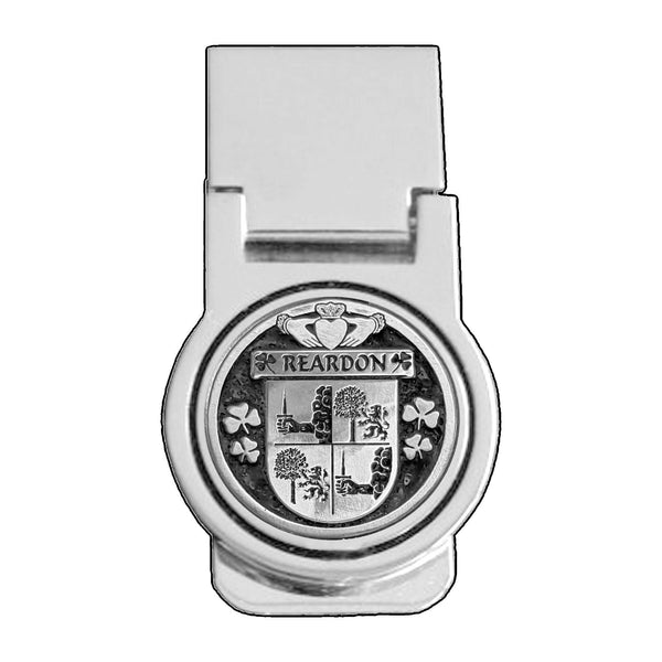 Reardon Irish Disk Coat of Arms Round Money Clip
