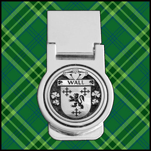 Wall Irish Disk Coat of Arms Round Money Clip