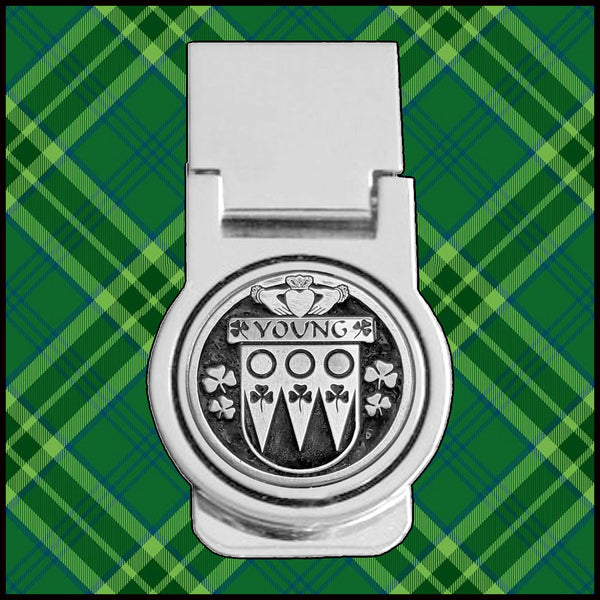 Young Irish Disk Coat of Arms Round Money Clip