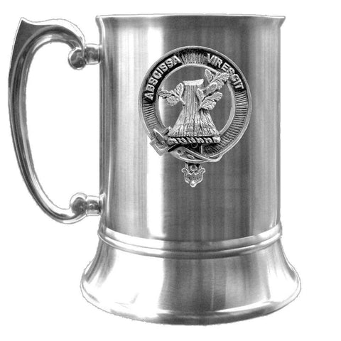 Bissett Scottish Clan Crest Badge Tankard