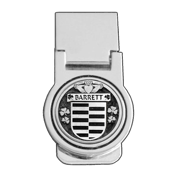 Barrett Irish Disk Coat of Arms Round Money Clip