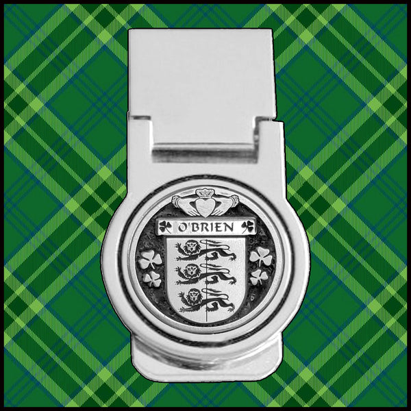 Browne Irish Disk Coat of Arms Round Money Clip