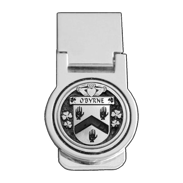 O'Byrne Irish Disk Coat of Arms Round Money Clip