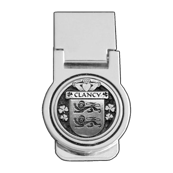Clancy Irish Disk Coat of Arms Round Money Clip