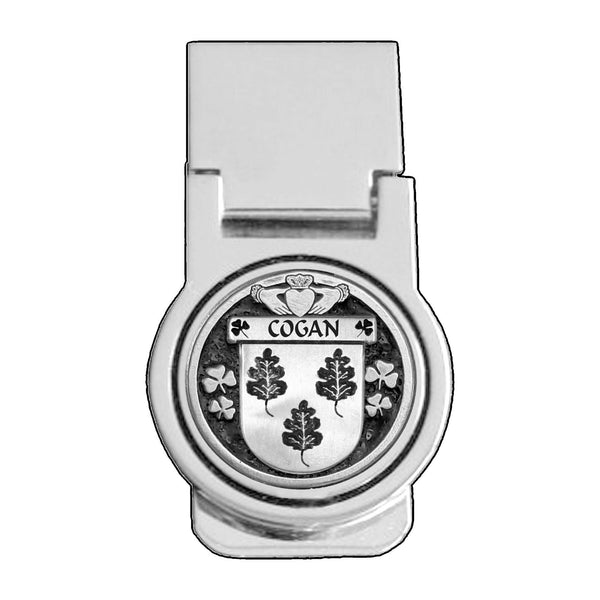 Cogan Irish Disk Coat of Arms Round Money Clip