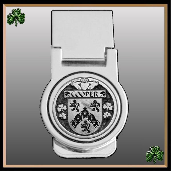 Cooper Irish Disk Coat of Arms Round Money Clip
