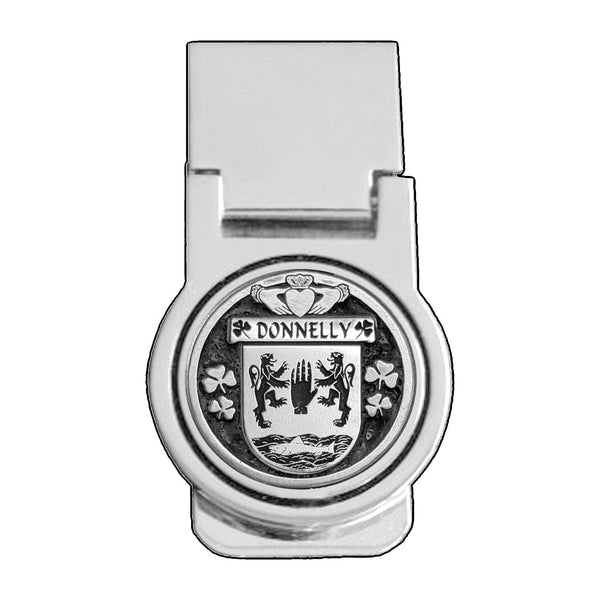 Donnelly Irish Disk Coat of Arms Round Money Clip