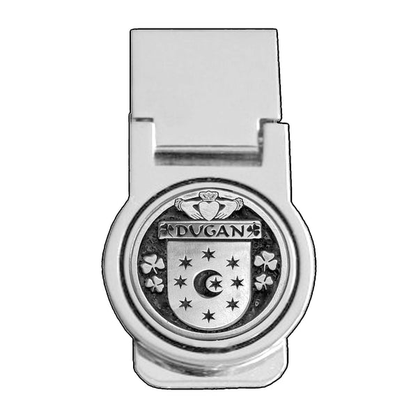 Dugan Irish Disk Coat of Arms Round Money Clip