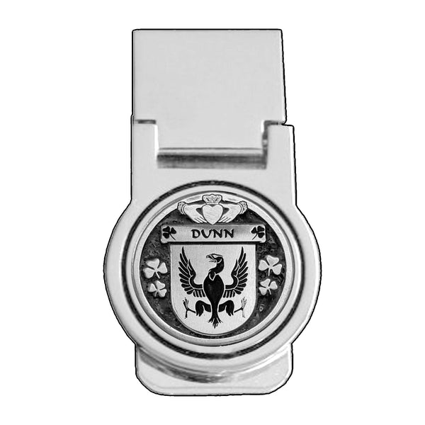 Dunn Irish Disk Coat of Arms Round Money Clip