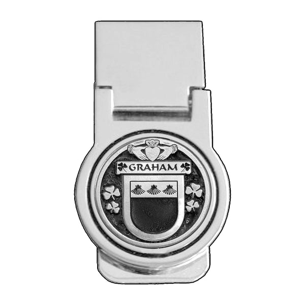 Graham Irish Disk Coat of Arms Round Money Clip