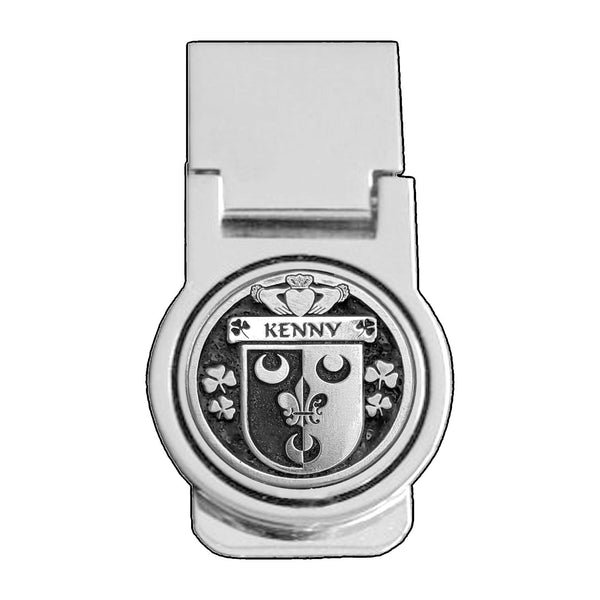 Kenny Irish Disk Coat of Arms Round Money Clip