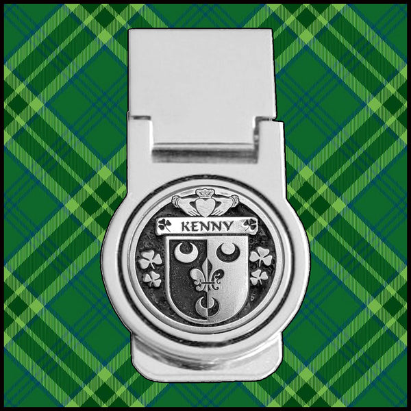 Kenny Irish Disk Coat of Arms Round Money Clip