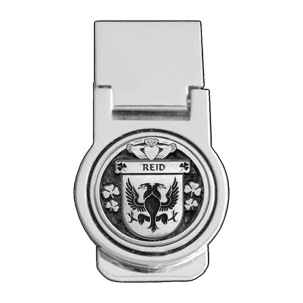 Reid Irish Disk Coat of Arms Round Money Clip