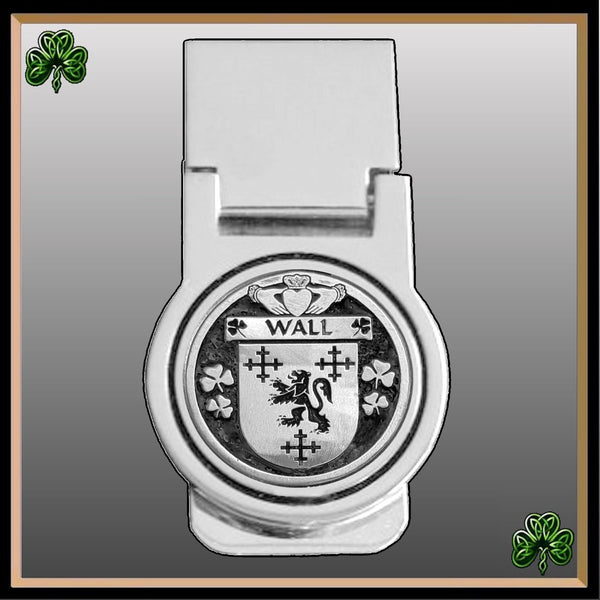 Wall Irish Disk Coat of Arms Round Money Clip