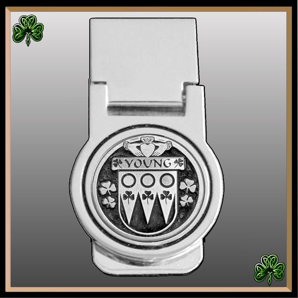 Young Irish Disk Coat of Arms Round Money Clip