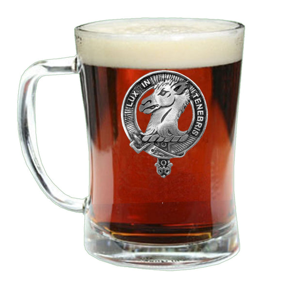 Fullerton Crest Badge Beer Mug, Scottish Glass Tankard