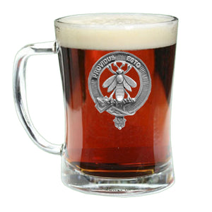 Maxtor Clan Crest Badge Glass Beer Mug