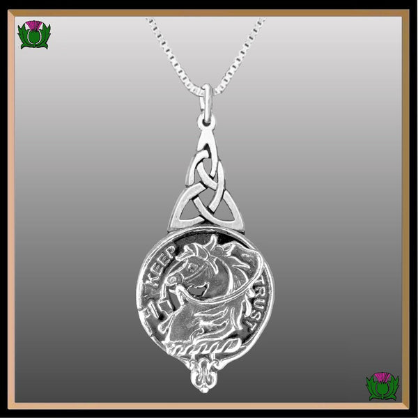 Hepburn Clan Crest Interlace Drop Pendant