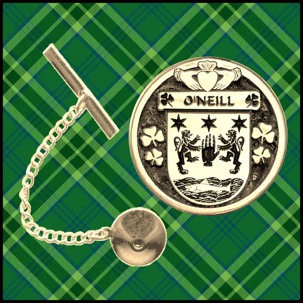 O'Neill Irish Coat of Arms Disk Lapel Pin/ Tie Tack
