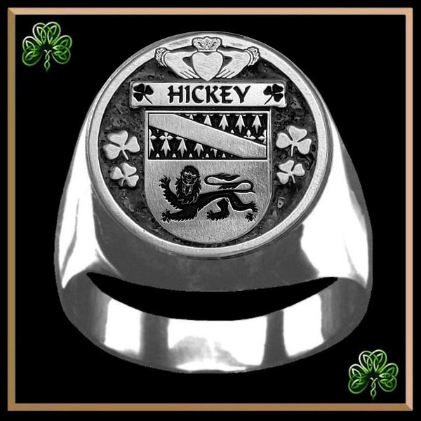 Hickey Irish Coat of Arms Gents Ring IC100