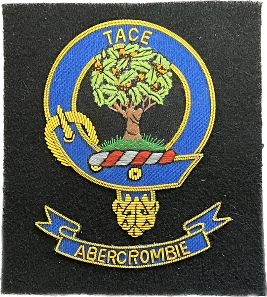 Abercrombie Scottish Clan Embroidered Crest