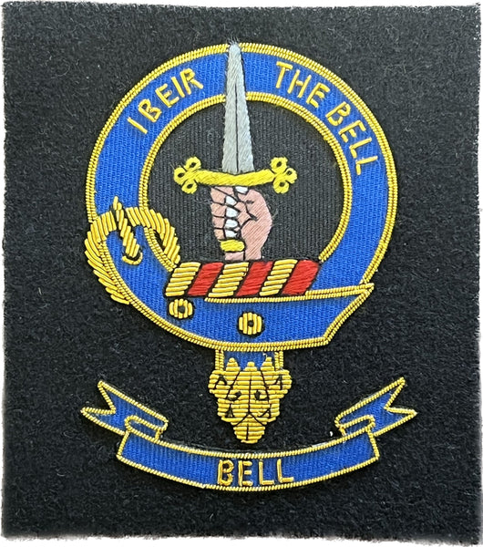 Bell Scottish Clan Embroidered Crest