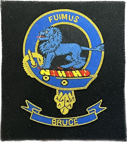 Bruce Scottish Clan Embroidered Crest