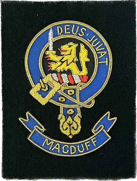 MacDuff Scottish Clan Embroidered Crest
